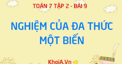 Nghiệm của đa thức một biến là gì? cách tìm nghiệm của đa thức một biến và ví dụ - Toán 7 tập 2 bài 9
